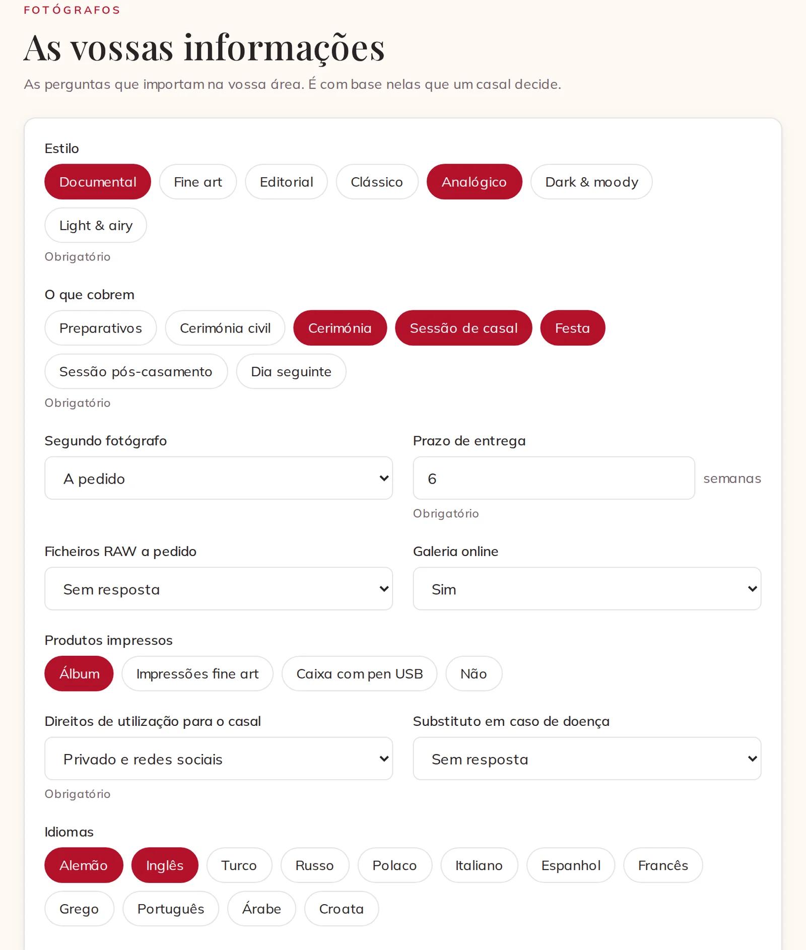 As perguntas da vossa atividade