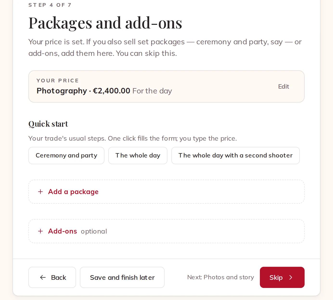 Packages and add-ons, which you can skip for now