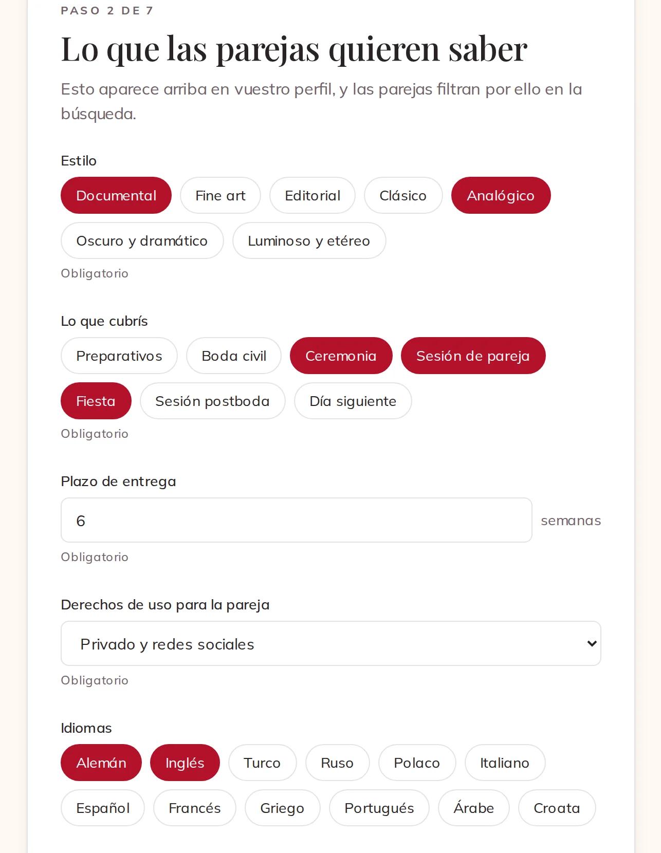 Las preguntas de vuestro oficio