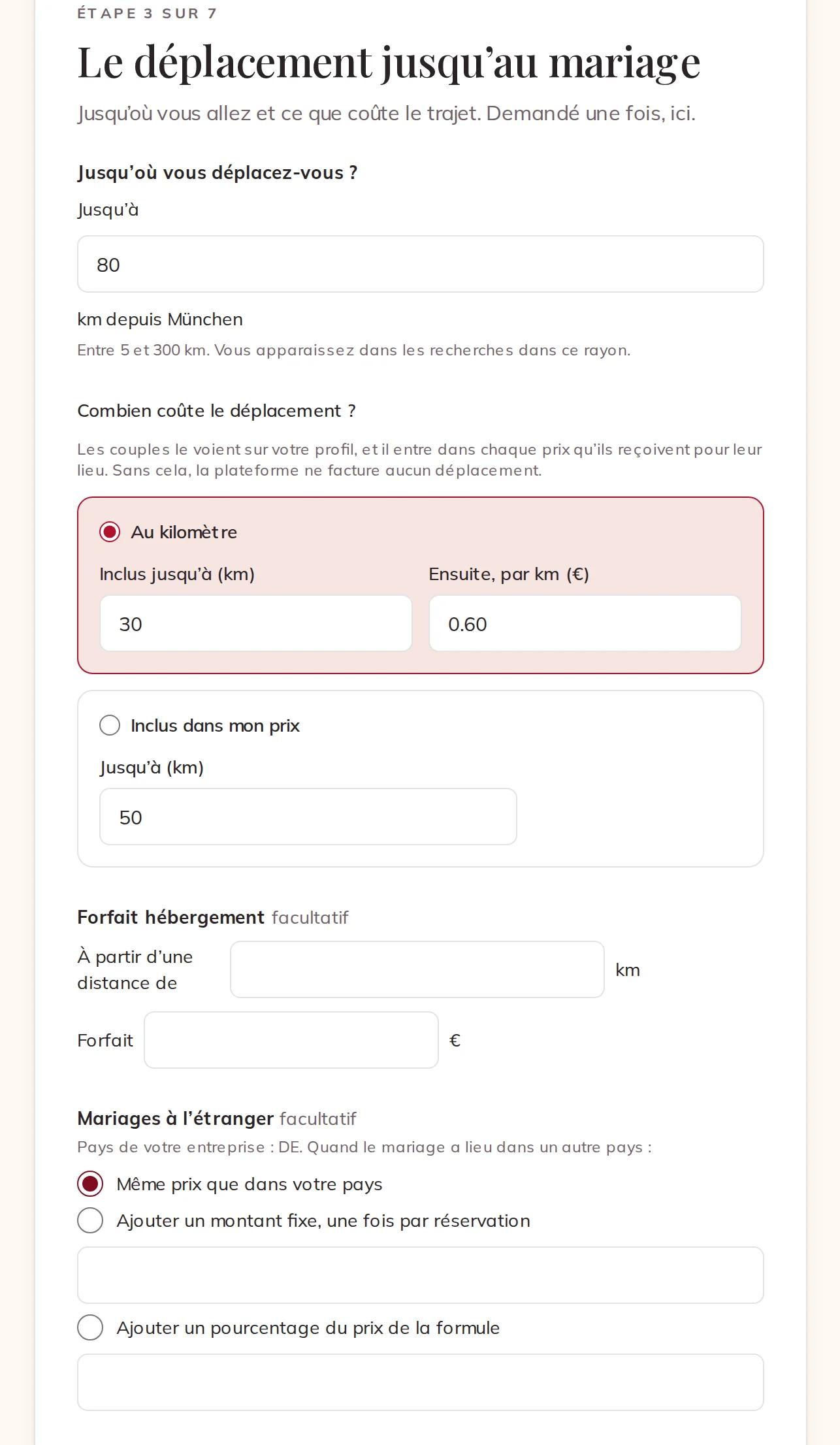 Jusqu’où vous vous déplacez et ce que cela coûte