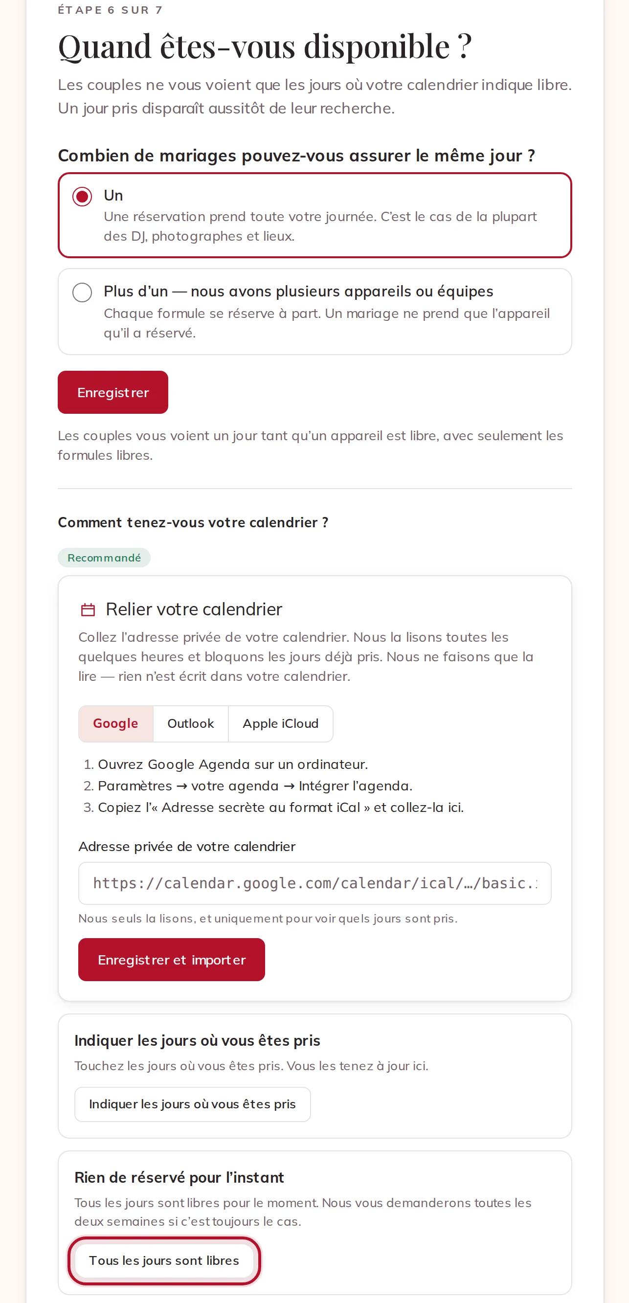 Les trois façons de garder votre calendrier à jour