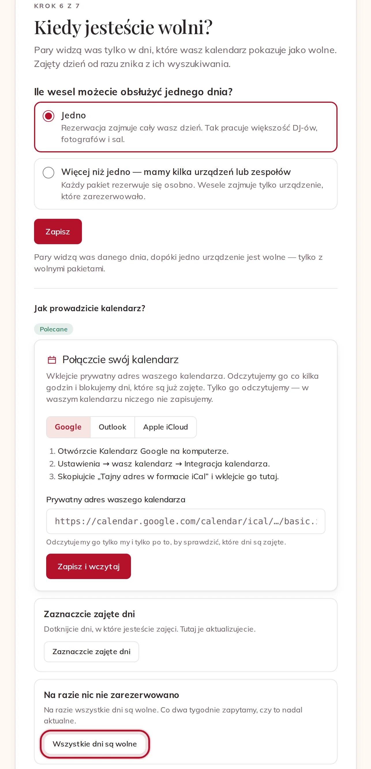 Trzy sposoby na aktualny kalendarz