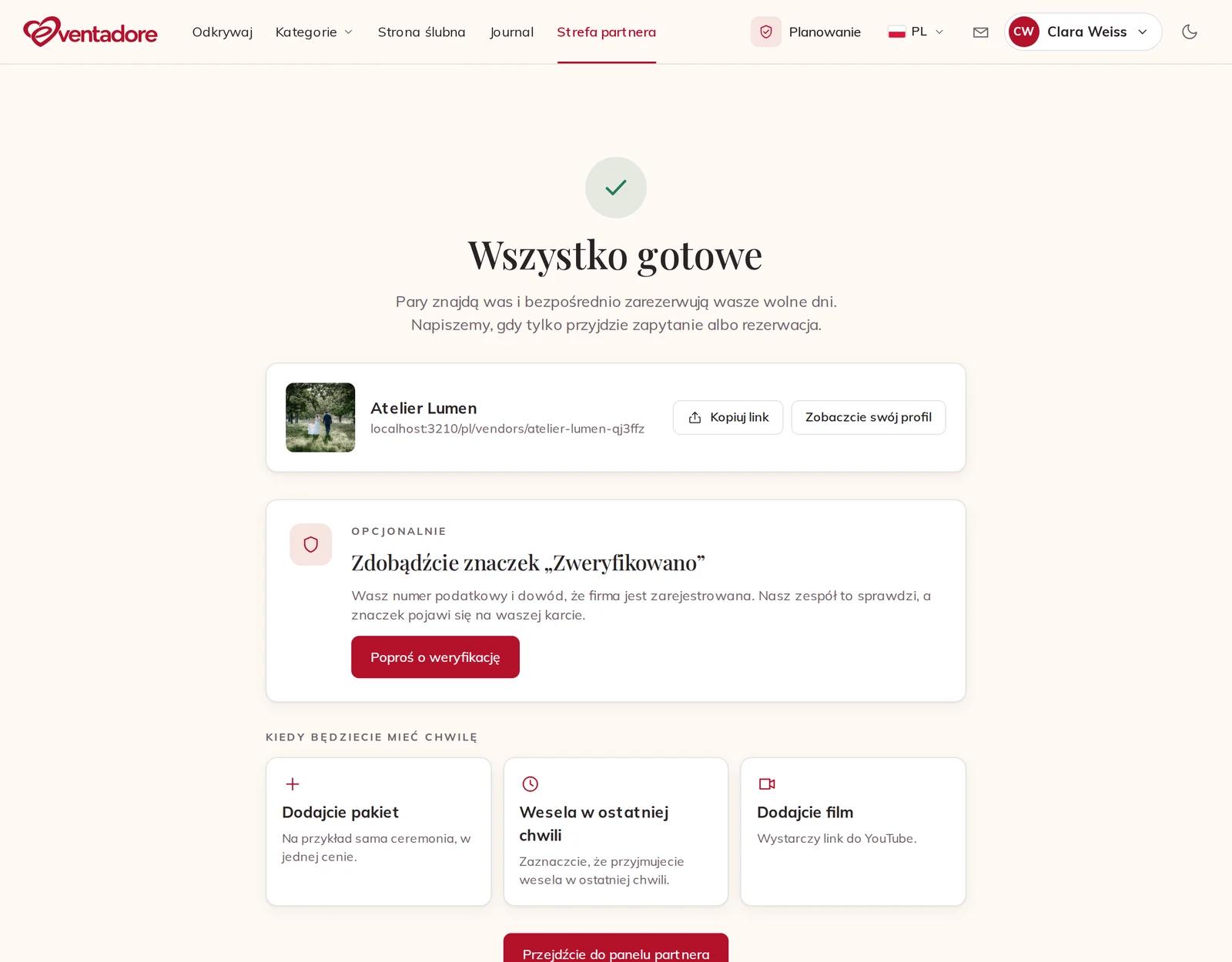 Wszystko gotowe