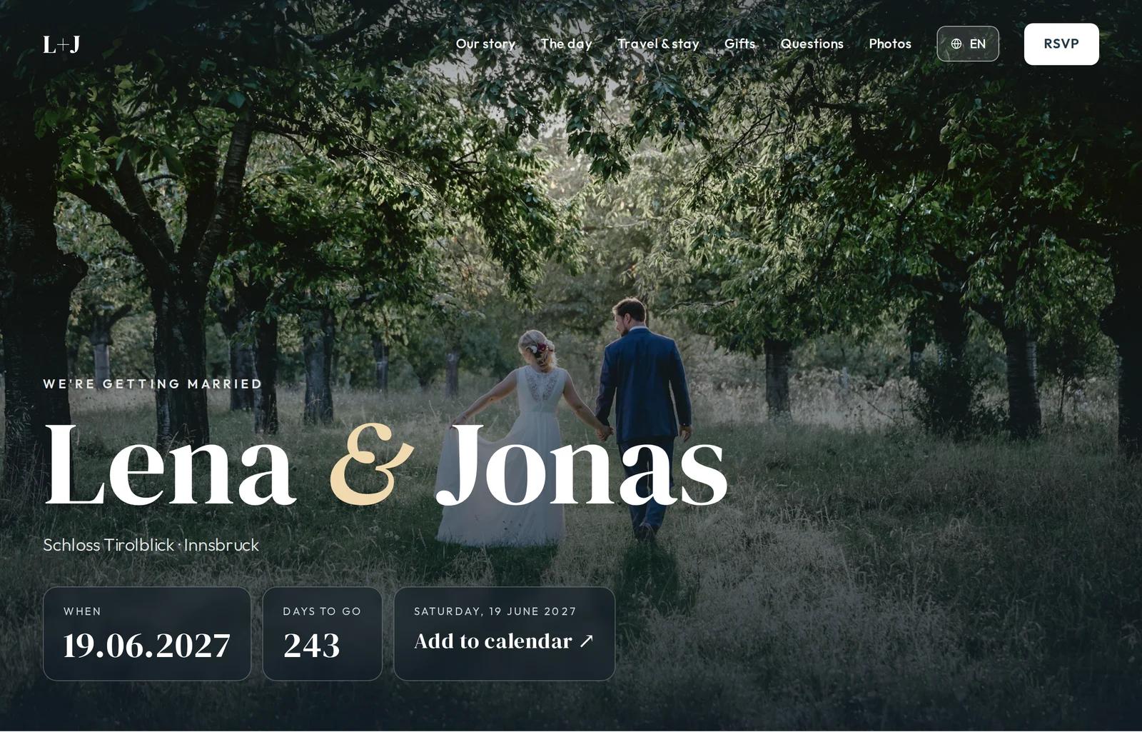 Your published site, as a guest opens it
